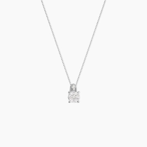 Collier Kate Or Blanc Diamant - Colliers avec pierres Femme | Marc Orian