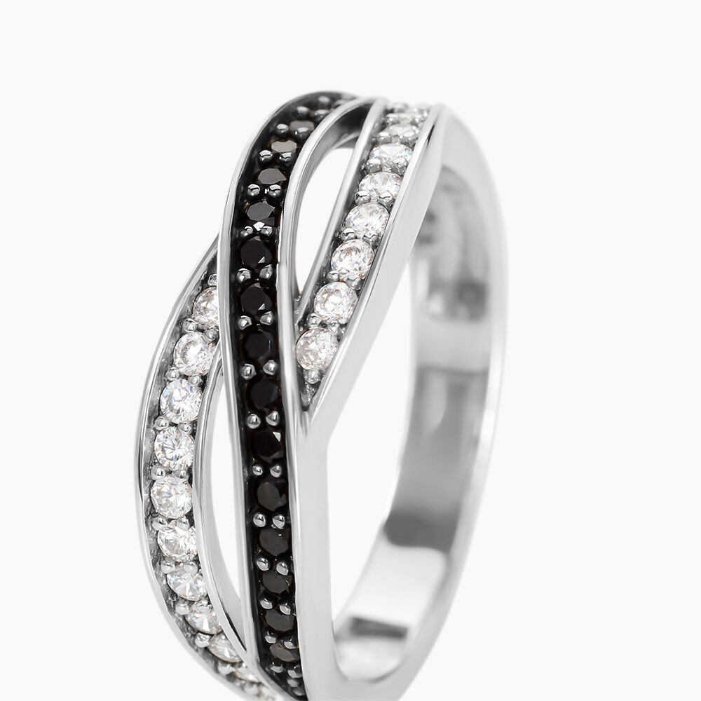 Bague Bethany Argent Blanc Oxyde De Zirconium - Bagues avec pierre Femme | Marc Orian