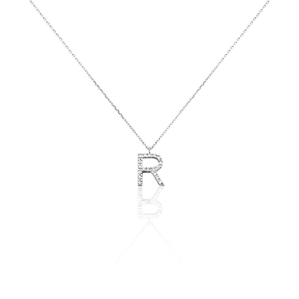 Collier Oran Or Blanc Diamant - Colliers avec pierres Femme | Marc Orian