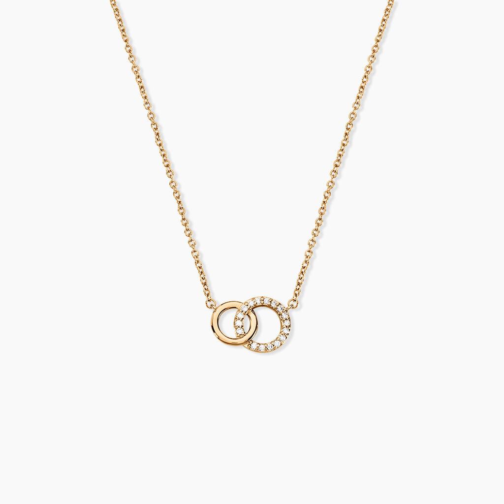 Collier Poeae Plaqu&eacute; Or Jaune Oxyde De Zirconium - Colliers avec pierres Femme | Marc Orian