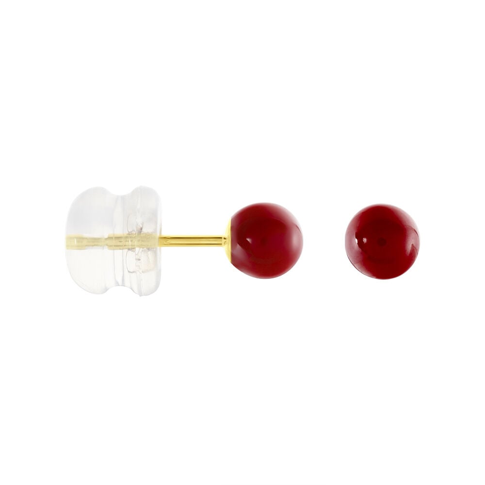 Boucles D'oreilles Puces Or Jaune Vasileios - Puces Enfant | Marc Orian