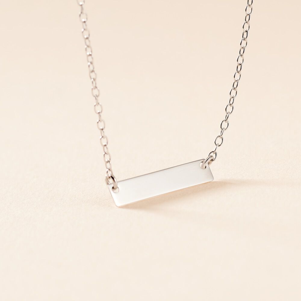 Collier Suzeanne Argent Blanc - Bijoux personnalisés Femme | Marc Orian
