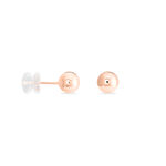 Boucles D'oreilles Puces Fidelia Boule Or Rose - Puces Femme | Marc Orian