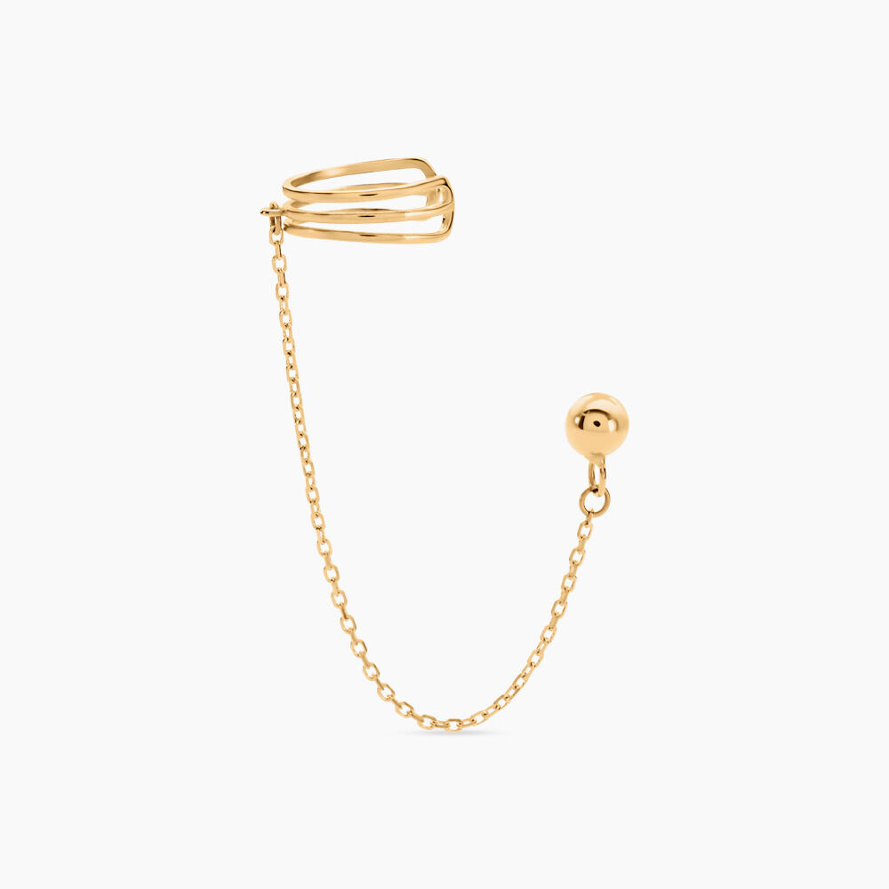 Bijou D'oreille Unitaire Fredrik Or Jaune - Piercings d'oreilles Femme | Marc Orian