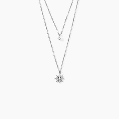 Collier Shone Argent Oxyde De Zirconium - Colliers multirangs Femme | Marc Orian