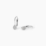 Boucles D'oreilles Pendantes Or Blanc Urzula Diamants - Pendantes Femme | Marc Orian