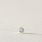 Collier Nylon Argent Blanc Oxyde - Colliers avec pierres Femme | Marc Orian