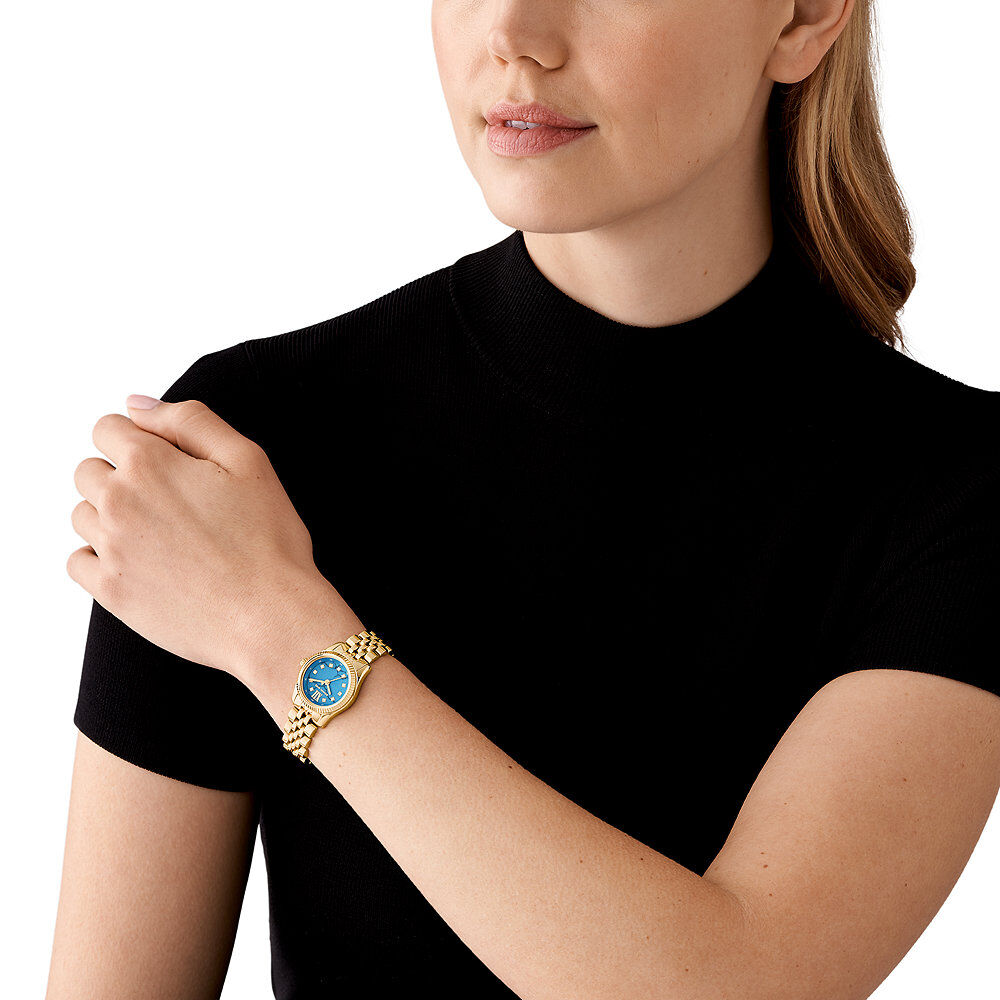 Montre Michael Kors Petite Lexington Bleu - Montres étanches Femme | Marc Orian