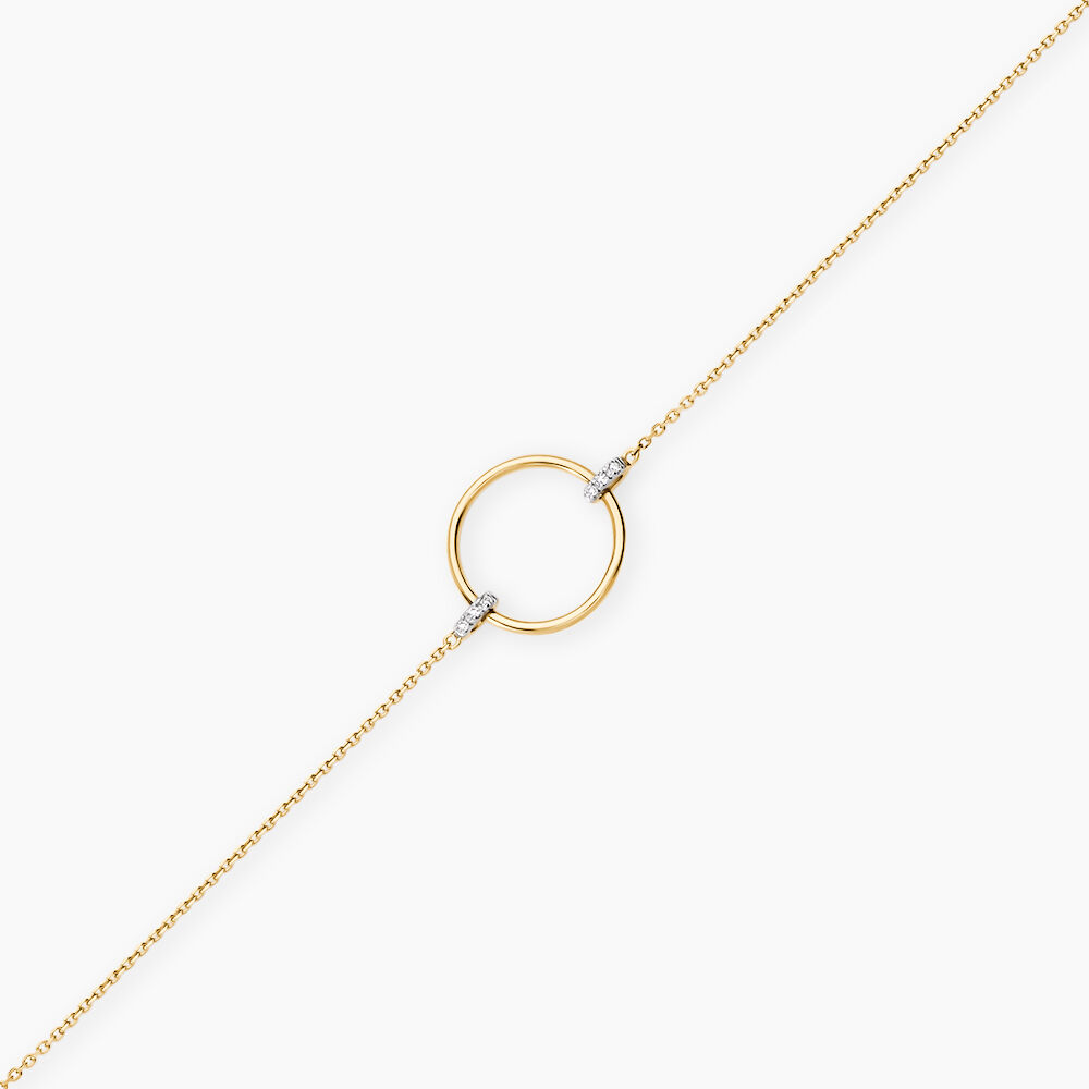 Bracelet Proserpine Or Jaune Diamant - Bracelets cha&icirc;nes Femme | Marc Orian