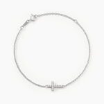 Bracelet Carlie Argent Blanc Oxyde De Zirconium - Bracelets fantaisie Femme | Marc Orian