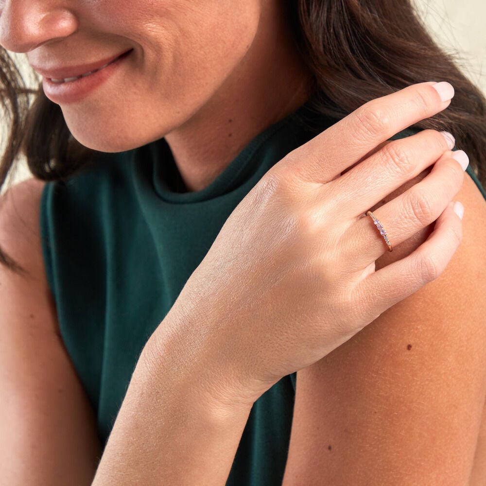 Bague Isaline Plaque Or Jaune Oxyde De Zirconium - Bagues fiançailles Femme | Marc Orian