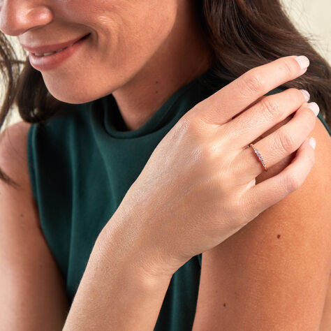 Bague Isaline Plaque Or Jaune Oxyde De Zirconium - Bagues fiançailles  | Marc Orian