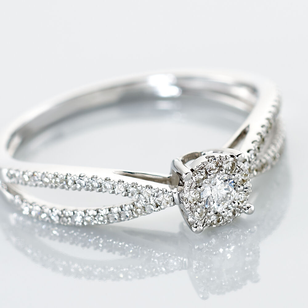 Bague Orphee Or Blanc Diamant - Parures de mariage Femme | Marc Orian