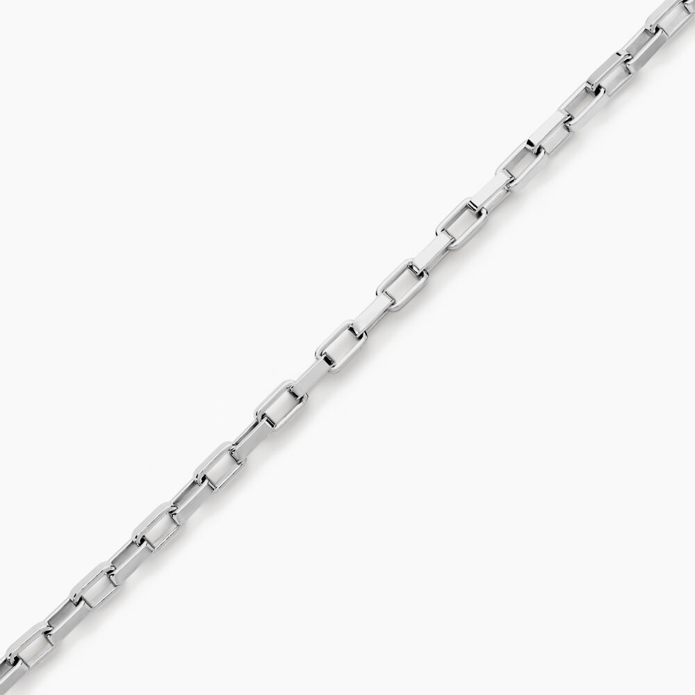 Bracelet Maille Donte Argent Blanc - Bracelets mailles Homme | Marc Orian