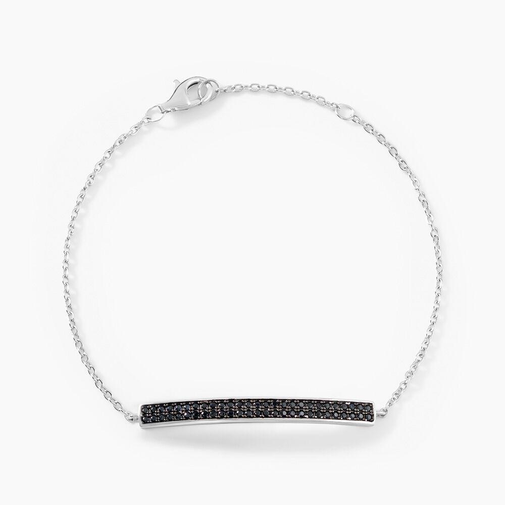 Bracelet Septima Argent Blanc Spinelle - Bracelets fantaisie Femme | Marc Orian