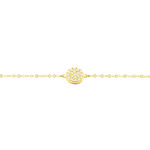 Bracelet Or Jaune Burak Oxyde De Zirconium - Bracelets Medailles Femme | Marc Orian