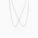 Collier Navette Argent Blanc Oxyde De Zirconium - Colliers avec pierres Femme | Marc Orian
