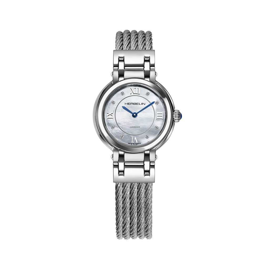 Montre Herbelin Galet Nacre Blanche - Montres &eacute;tanches Femme | Marc Orian