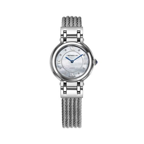 Montre Herbelin Galet Nacre Blanche - Montres &eacute;tanches Femme | Marc Orian