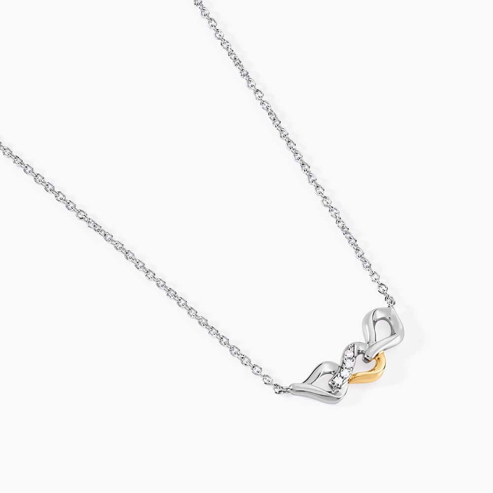 Collier Or Jaune Argent Blanc Oxyde De Zirconium - Colliers avec pierres Femme | Marc Orian