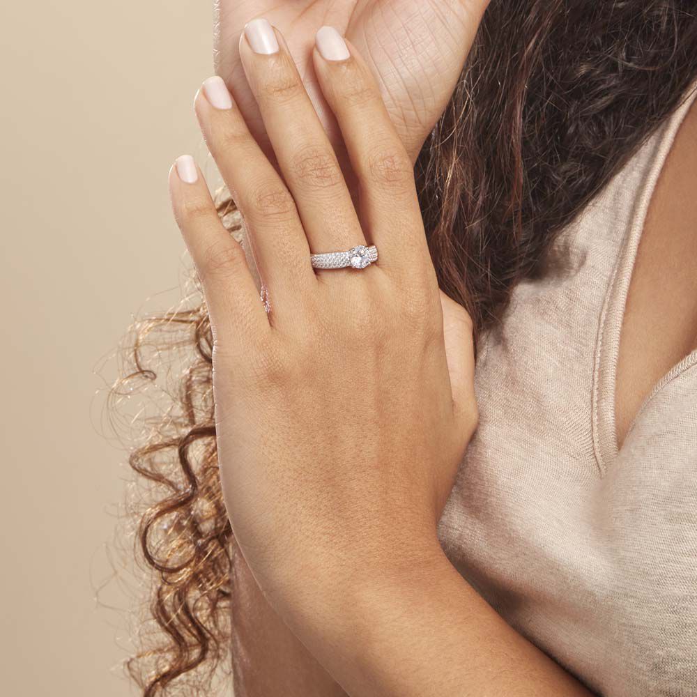 Bague Marilyn Argent Blanc Oxyde De Zirconium - Solitaires Femme | Marc Orian