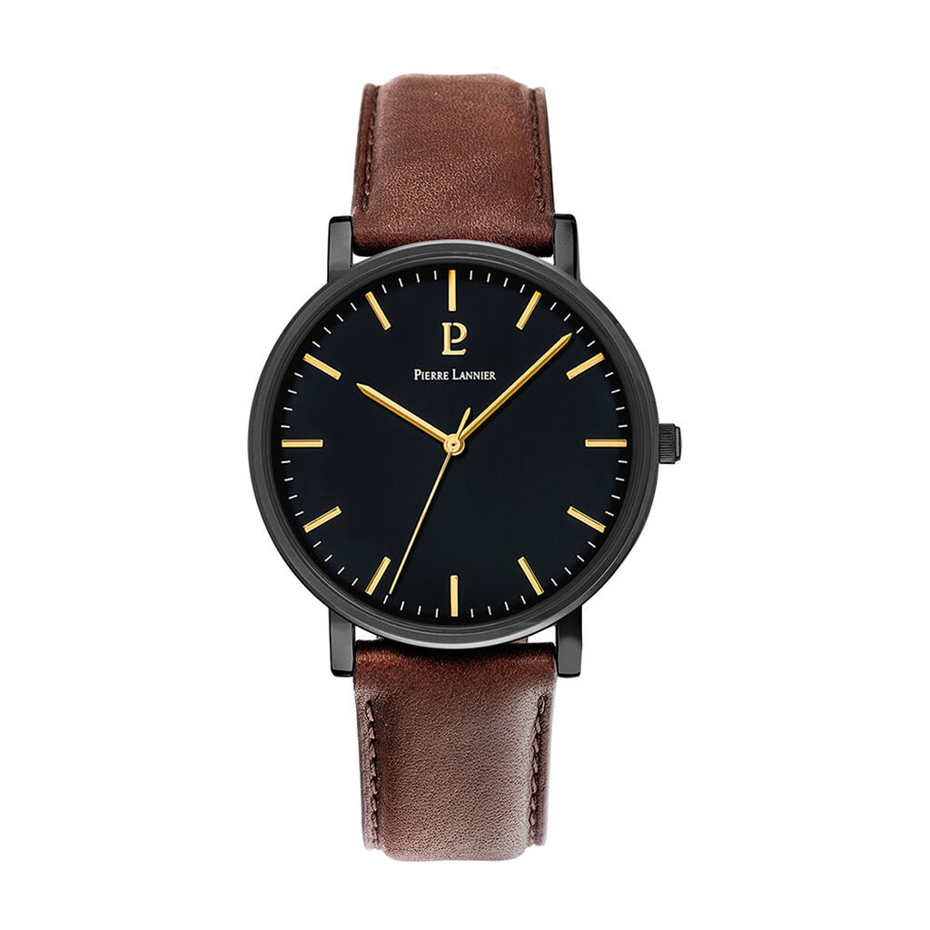 Montre Pierre Lannier Essential Noir - Montres classiques Homme | Marc Orian