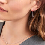 Bijou D'oreille Unitaire Stephie Argent Blanc - Piercings d'oreilles Femme | Marc Orian