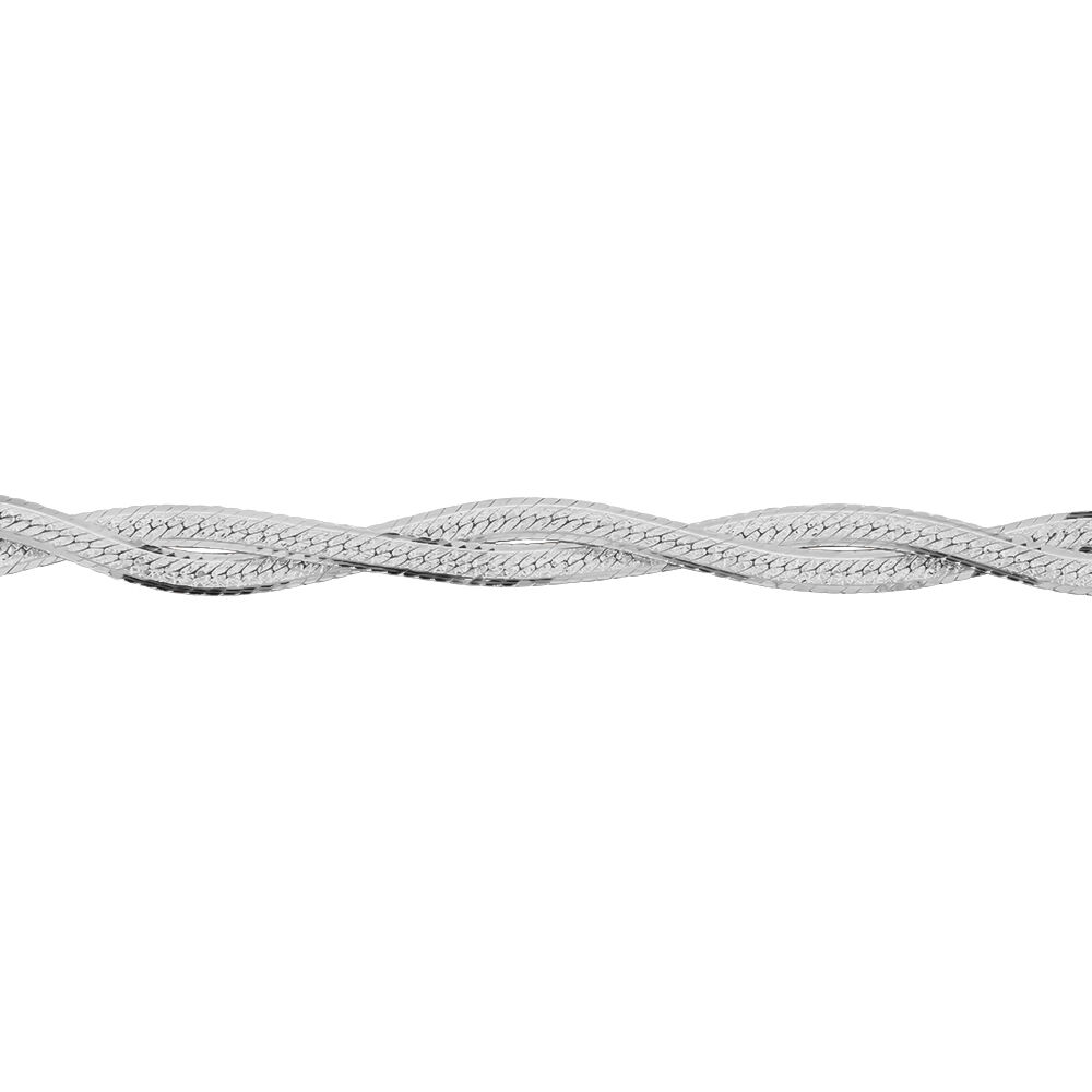 Bracelet Anaiz Argent Blanc - Bracelets mailles Femme | Marc Orian