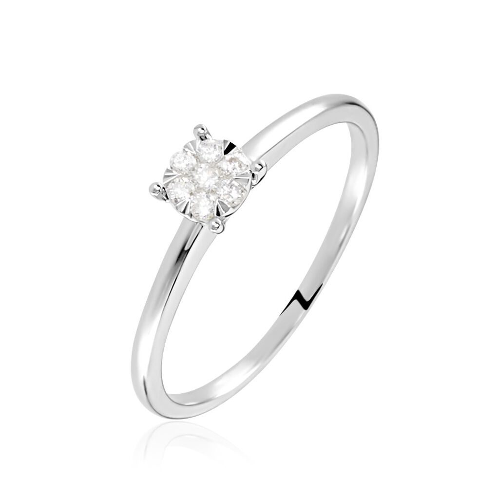 Bague Solitaire Or Blanc Dream Diamants - Solitaires Femme | Marc Orian
