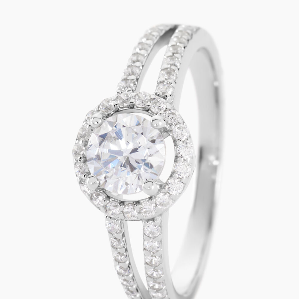 Bague Solitaire Titemae Argent Blanc Oxyde De Zirconium - Solitaires Femme | Marc Orian