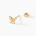 Piercing D'oreille Unitaire Papillion Or Jaune Oxyde De Zirconium - Piercings Femme | Marc Orian