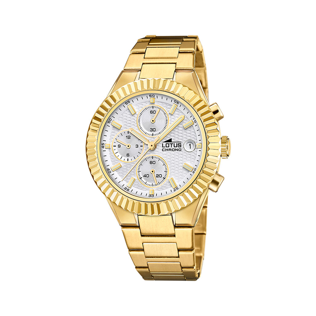 Montre Lotus Freedom Chrono Argent&eacute; - Montres chronographes Homme | Marc Orian