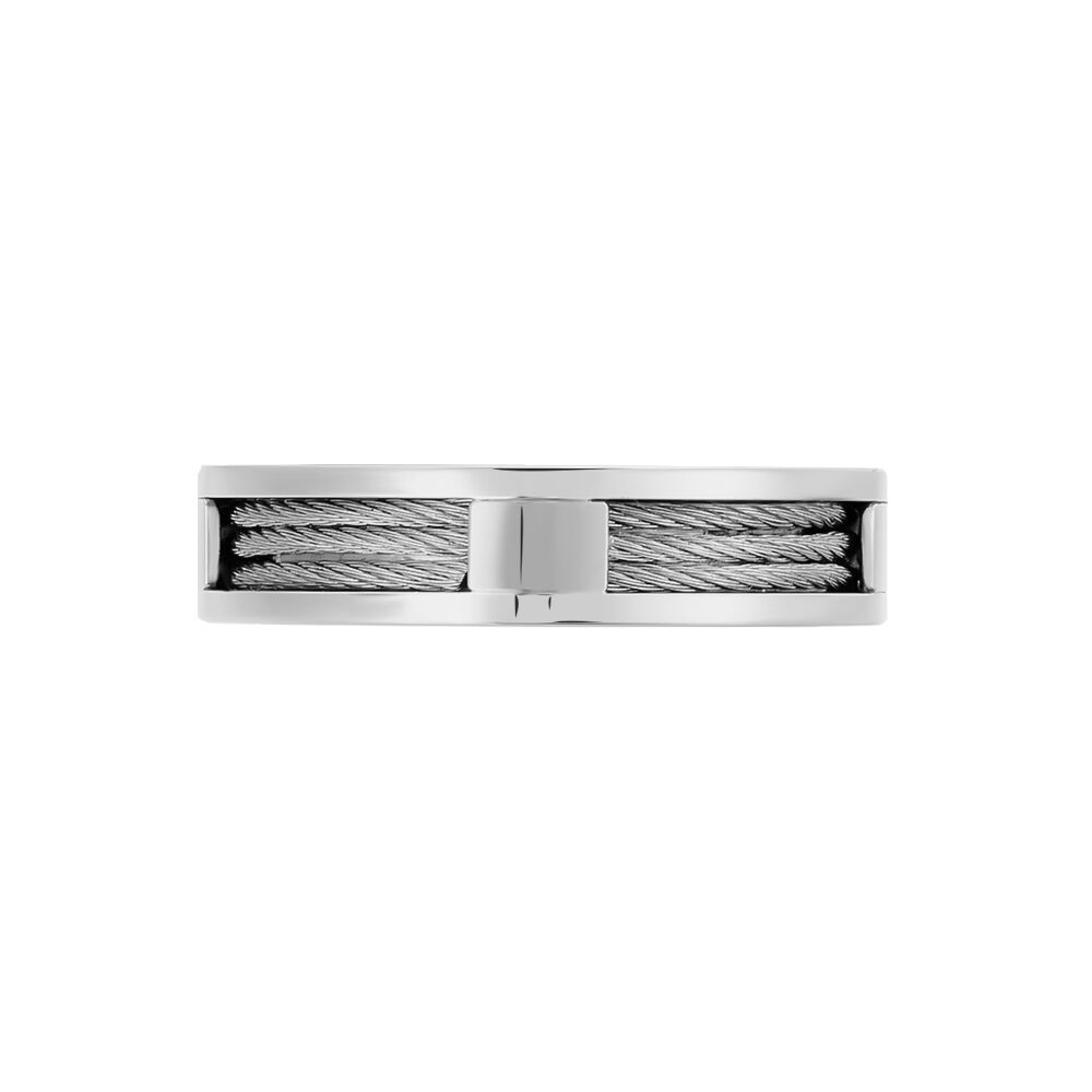 Bague Acier Blanc - Bagues Homme | Marc Orian