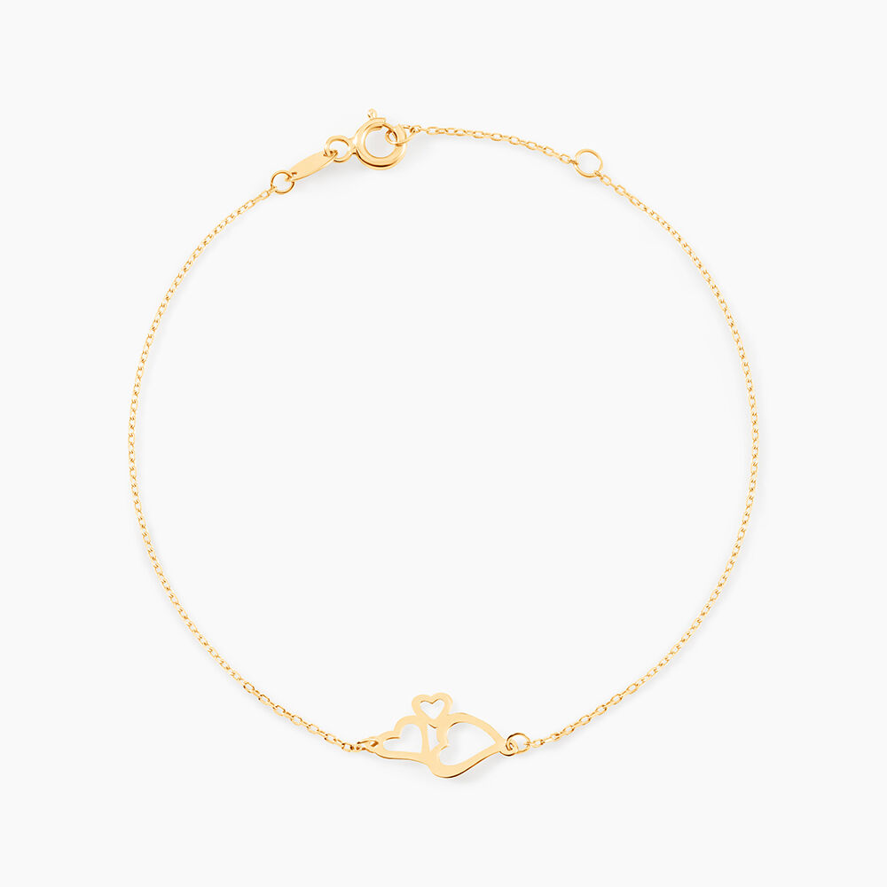 Bracelet Corazones Or Jaune - Bracelets Anneaux Entrelaces Femme | Marc Orian