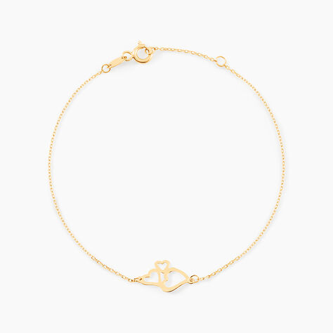 Bracelet Corazones Or Jaune - Bracelets Anneaux Entrelaces Femme | Marc Orian