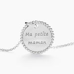 Collier Mayi Argent Blanc - Colliers fantaisie Femme | Marc Orian