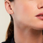 Boucles D'oreilles Puces Trai Or Jaune Oxyde De Zirconium - Puces Femme | Marc Orian