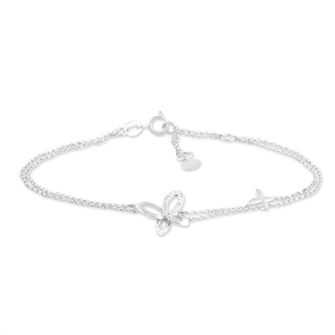 Bracelet Anahi Or Blanc Diamant - Bracelets chaînes Femme | Marc Orian