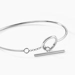 Bracelet Jonc Marie-capucine Argent Blanc - Bracelets joncs Femme | Marc Orian