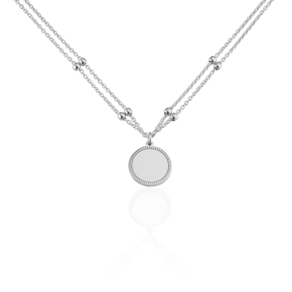 Collier Nouela Argent Blanc - Colliers multirangs Femme | Marc Orian