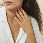 Bague Solitaire Khali Plaqu&eacute; Or Jaune Oxyde De Zirconium - Bijoux fantaisie Femme | Marc Orian