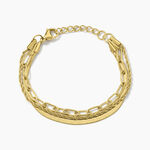 Bracelet Mandera Acier Jaune - Bracelets cha&icirc;nes Femme | Marc Orian
