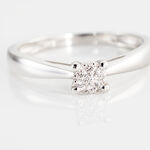 Bague Solitaire Artemis Or Blanc Diamant - Solitaires Femme | Marc Orian