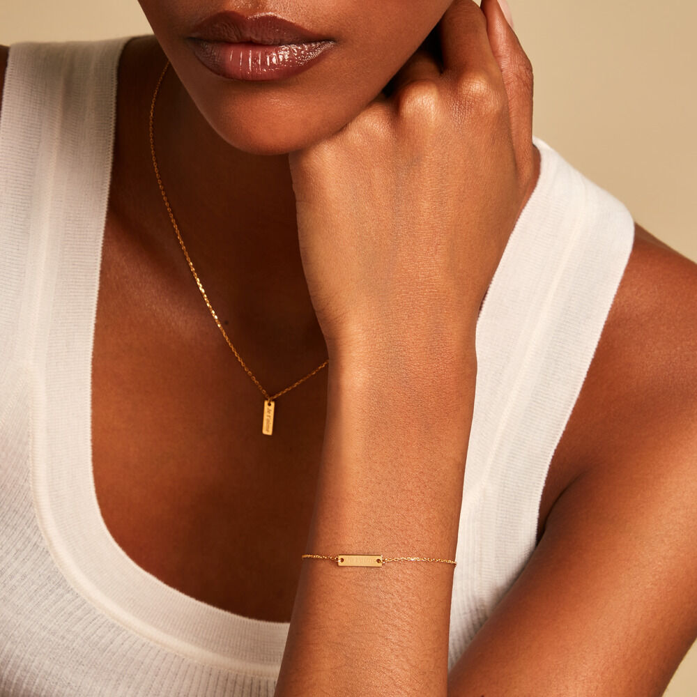 Bracelet Promesse Plaqu&eacute; Or Jaune - Bracelets fantaisie Femme | Marc Orian