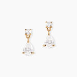 Boucles D'oreilles Pendantes Naellya Plaqu&eacute; Or Oxyde De Zirconium - Pendantes Femme | Marc Orian