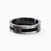 Bague Phebus Him Cosme Acier Noir - Bagues Homme | Marc Orian
