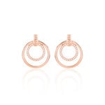 Boucles D'oreilles Pendantes Silvana Argent Rose Oxyde De Zirconium - Pendantes Femme | Marc Orian