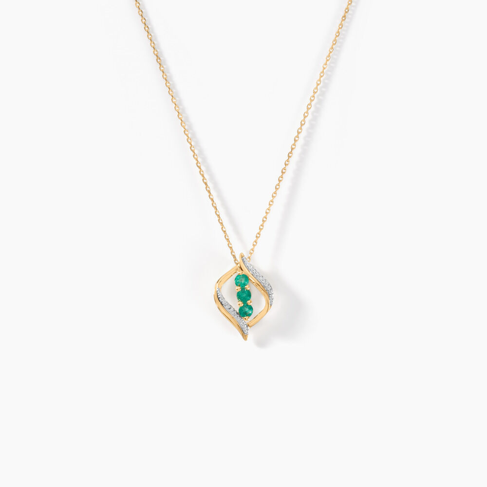 Collier Shahara Or Jaune Emeraude - Colliers avec pierres Femme | Marc Orian