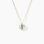 Collier Shahara Or Jaune Emeraude - Colliers avec pierres Femme | Marc Orian