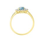 Bague Allande Or Jaune Topaze Et Oxyde De Zirconium - Bagues pierres fines Femme | Marc Orian